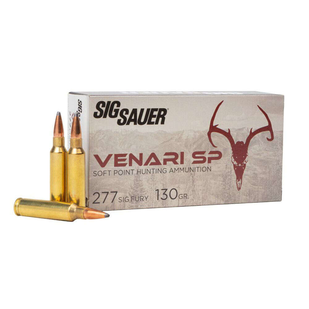 Ammunition Sig Sauer Ready Series AMMO 277 SIG FURY 130GR VENARI SOFT POINT BOX/20